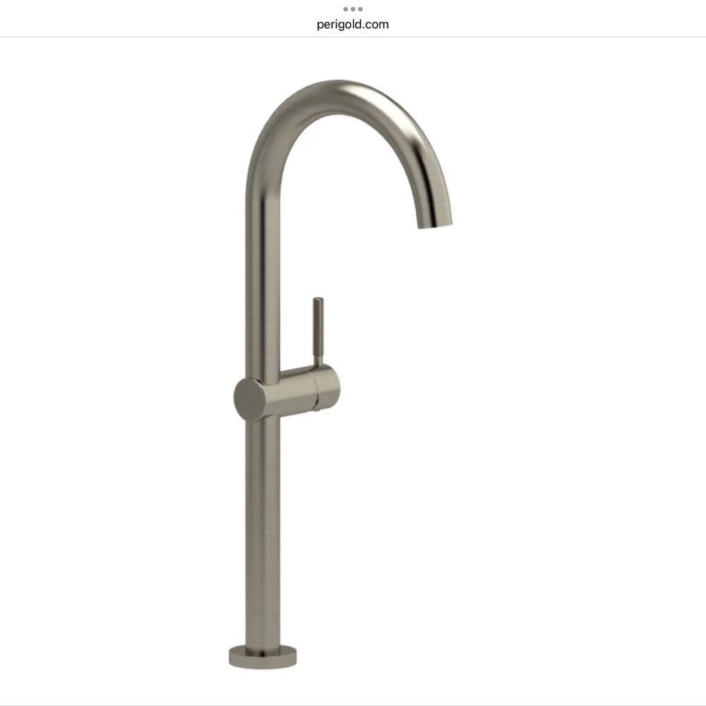 Riobel Riu Single Hole Tall Lavatory Faucet, Brushed Nickel